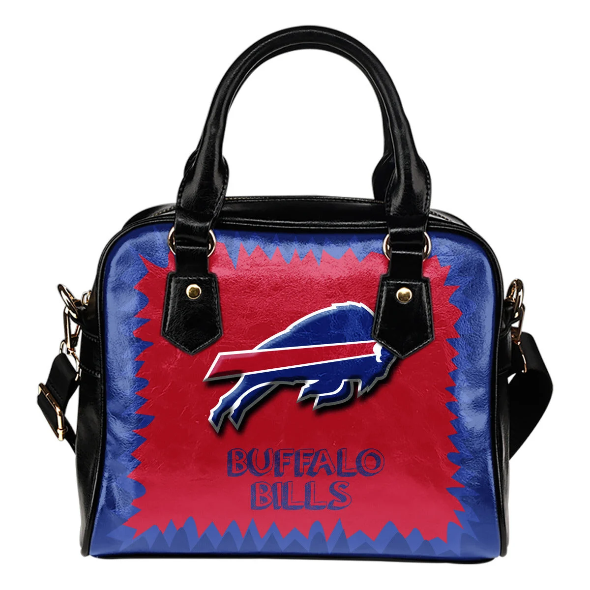 Jagged Saws Mouth Creepy Buffalo Bills Shoulder Handbags Sb0801