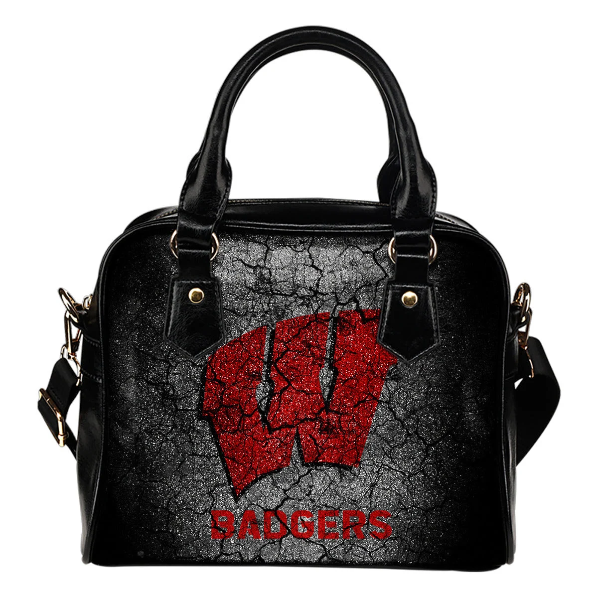 Wall Break Wisconsin Badgers Shoulder Handbags Women Purse Sb0801