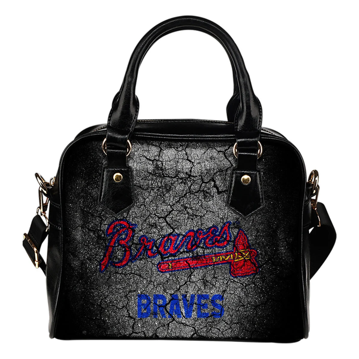 Wall Break Atlanta Braves Shoulder Handbags Women Purse Sb0801