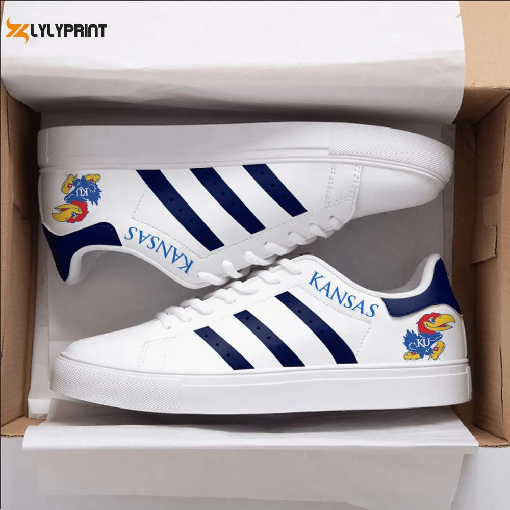 Kansas Jayhawks 1 Skate Shoes For Men Women Fans Gift , Trendy Style Sneakers ST0801