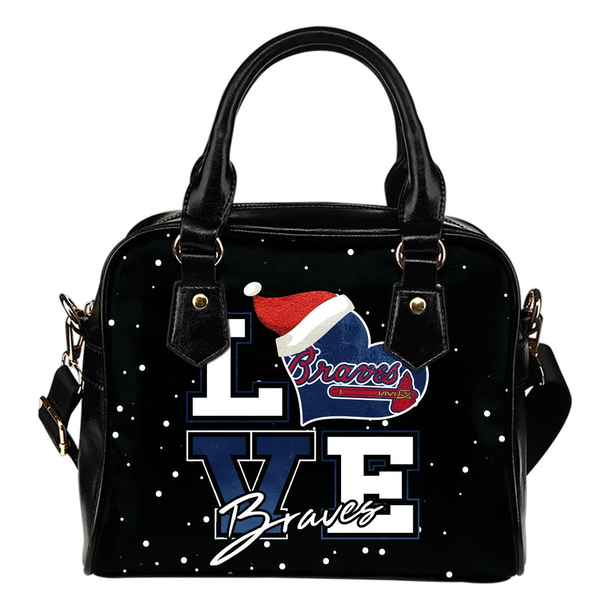 Love Word Christmas Sweet Atlanta Braves Shoulder Handbags Sb0801
