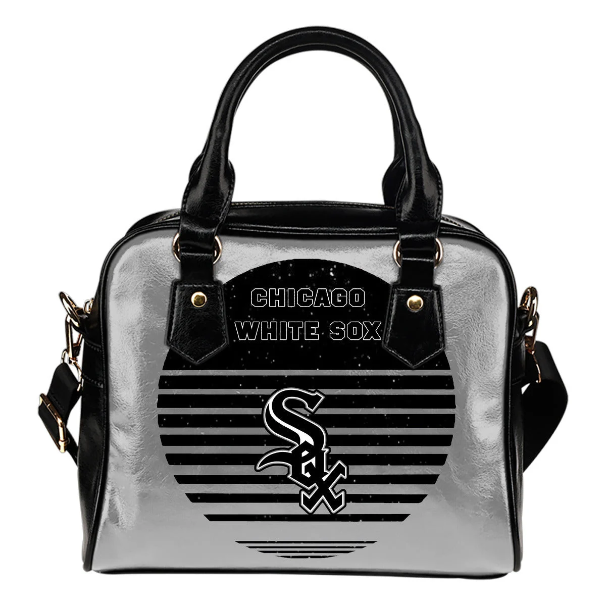 Back Fashion Round Charming Chicago White Sox Shoulder Handbags Sb0801