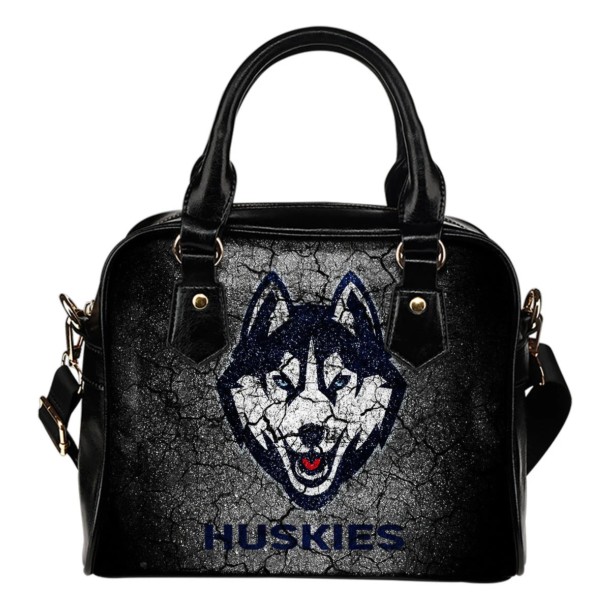 Wall Break Connecticut Huskies Shoulder Handbags Women Purse Sb0801