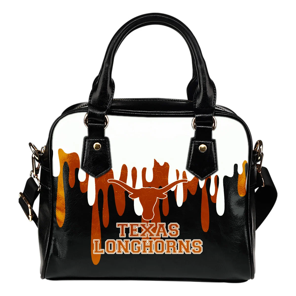 Color Leak Down Colorful Texas Longhorns Shoulder Handbags Sb0801