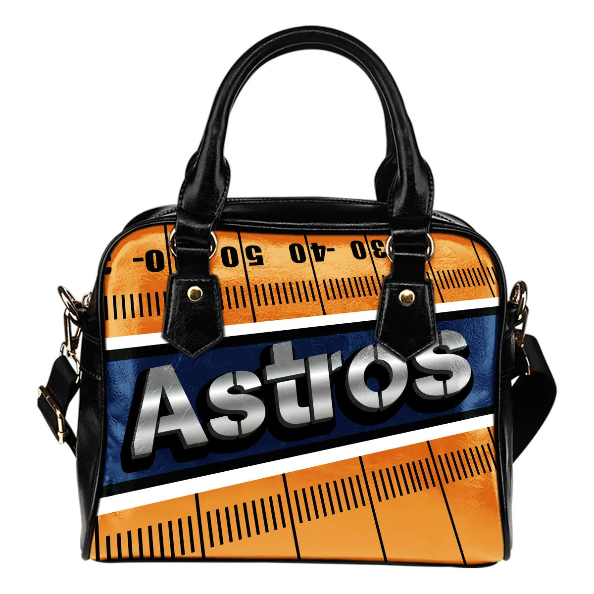 Houston Astros Silver Name Colorful Shoulder Handbags Sb0801