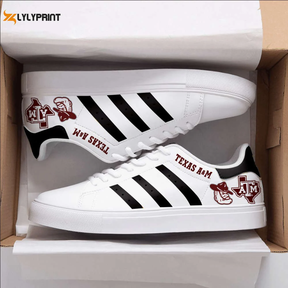 Texas A&M Aggies 3a Skate Shoes For Men Women Fans Gift , Trendy Style Sneakers ST0801