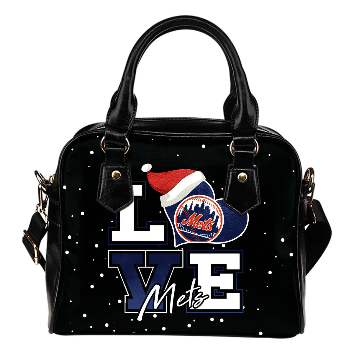 Love Word Christmas Sweet New York Mets Shoulder Handbags Sb0801