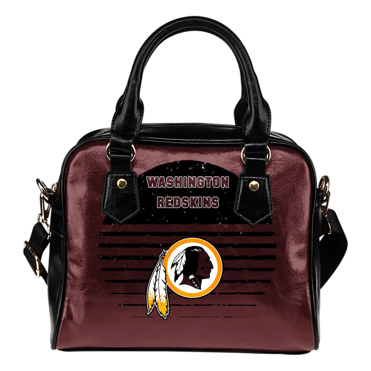 Back Fashion Round Charming Washington Redskins Shoulder Handbags Sb0801