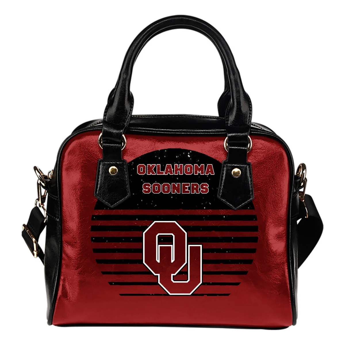 Back Fashion Round Charming Oklahoma Sooners Shoulder Handbags Sb0801