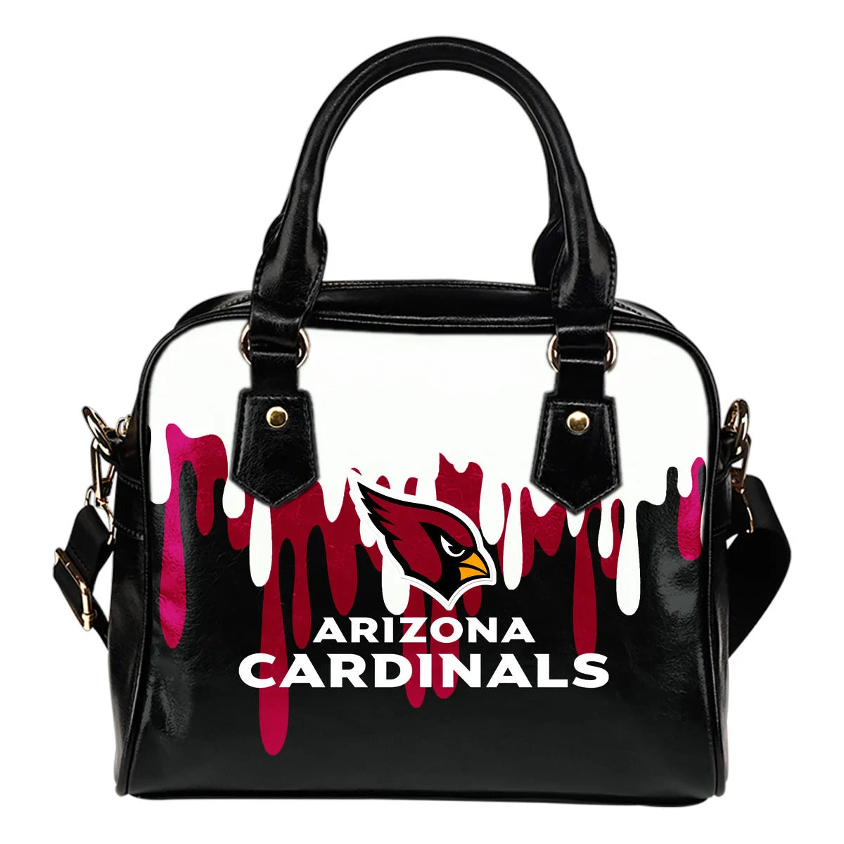 Color Leak Down Colorful Arizona Cardinals Shoulder Handbags Sb0801