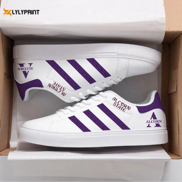 Alcorn State Braves Skate Shoes For Men Women Fans Gift ,Trendy Style Sneakers ST0801