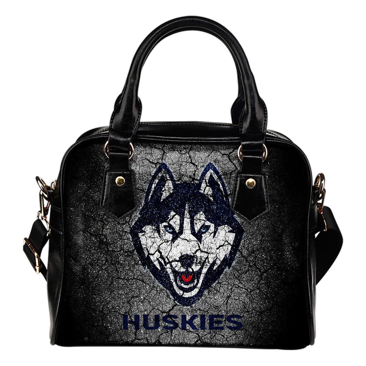 Wall Break Connecticut Huskies Shoulder Handbags Women Purse Sb0801