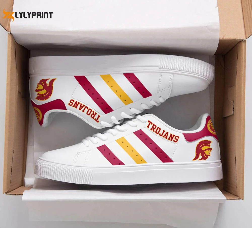 USC Trojan 6 Skate Shoes For Men Women Fans Gift ,Trendy Style Sneakers ST0801