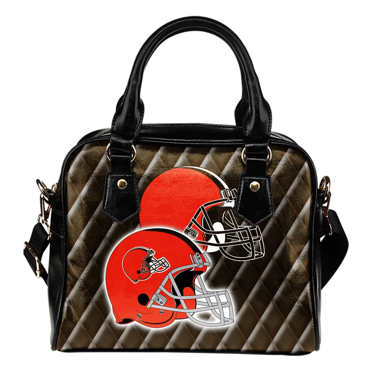 Couple Helmet Enchanting Logo Cleveland Browns Shoulder Handbags Sb0801