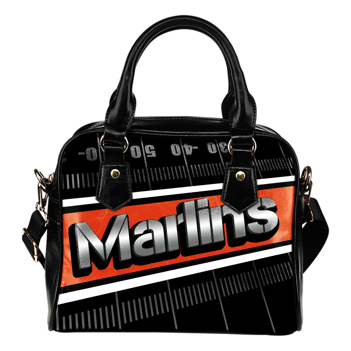 Miami Marlins Silver Name Colorful Shoulder Handbags Sb0801