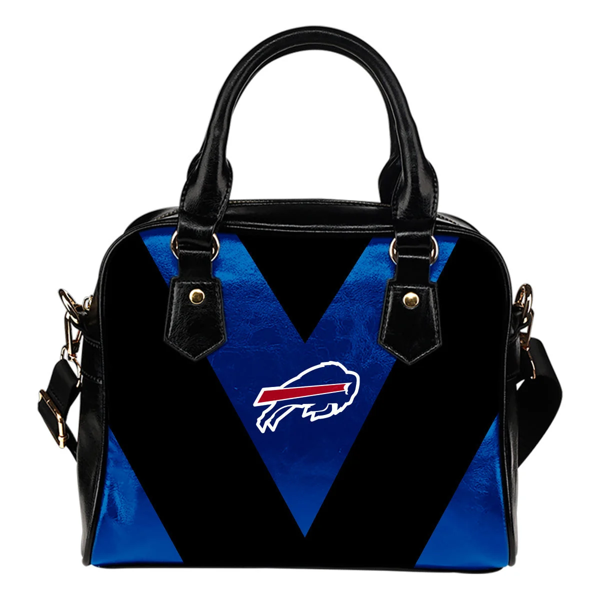 Triangle Double Separate Colour Buffalo Bills Shoulder Handbags Sb0801