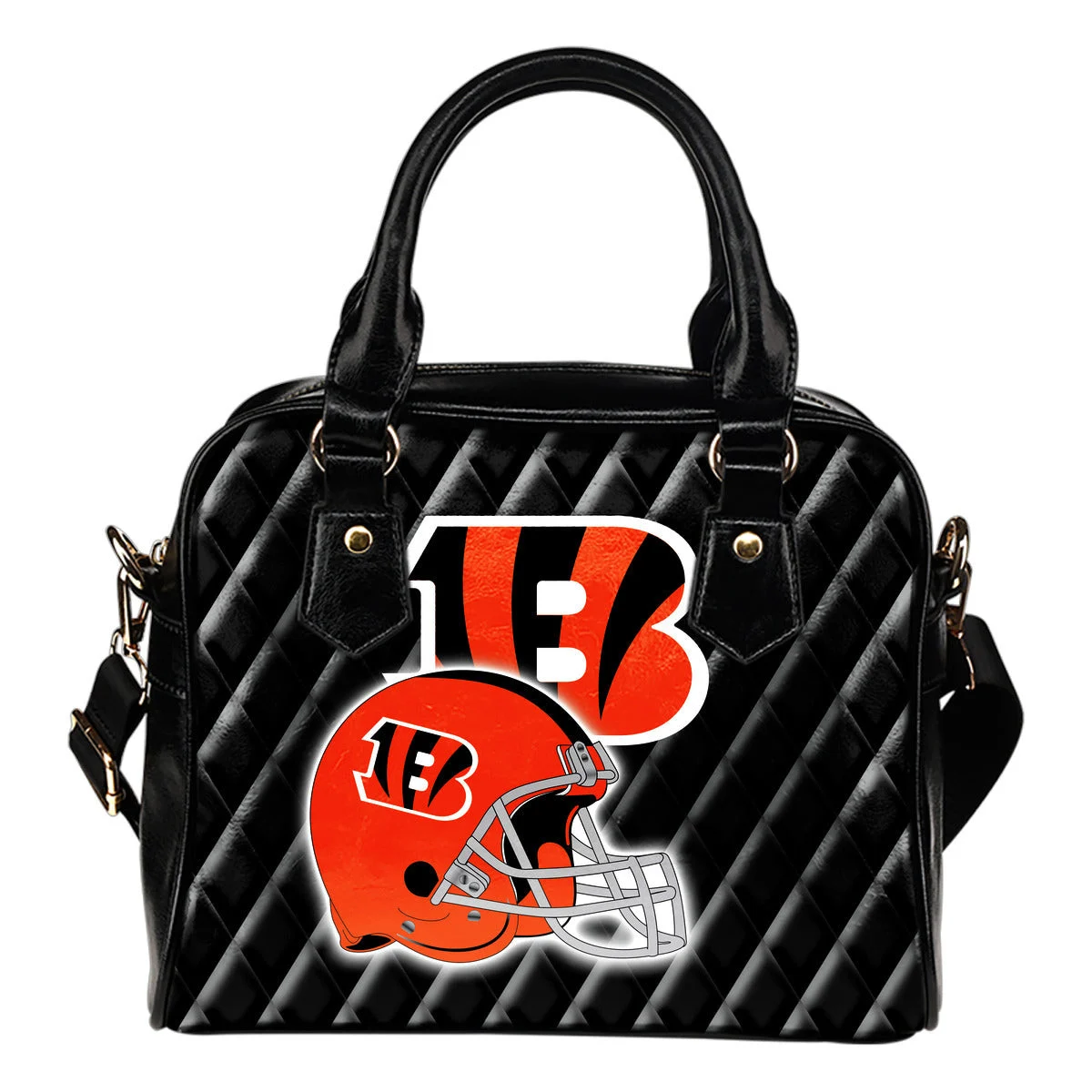 Couple Helmet Enchanting Logo Cincinnati Bengals Shoulder Handbags Sb0801