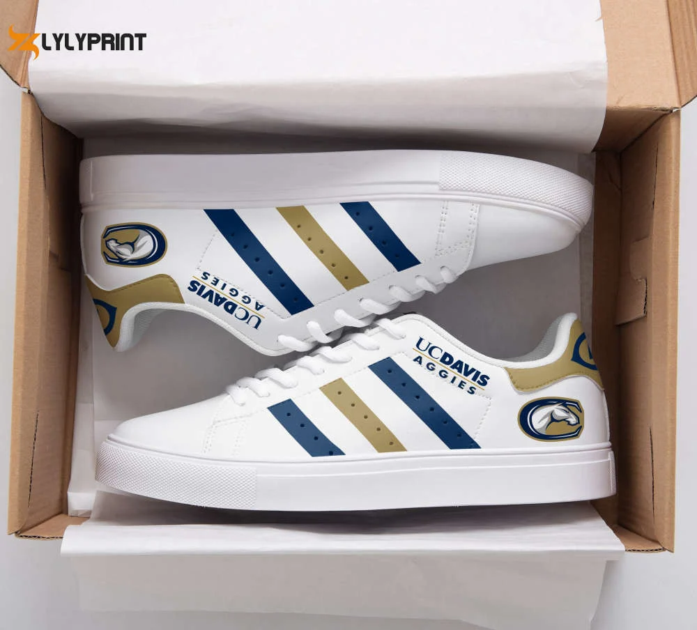 UC Davis Aggies Skate Shoes For Men Women Fans Gift , Trendy Style Sneakers ST0801
