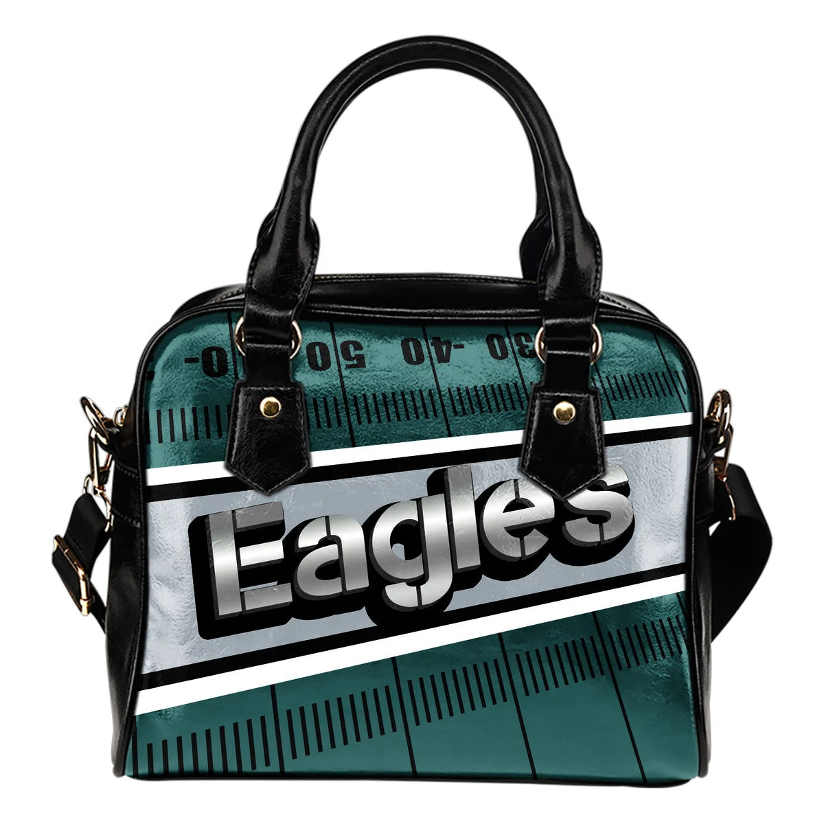 Philadelphia Eagles Silver Name Colorful Shoulder Handbags Sb0801