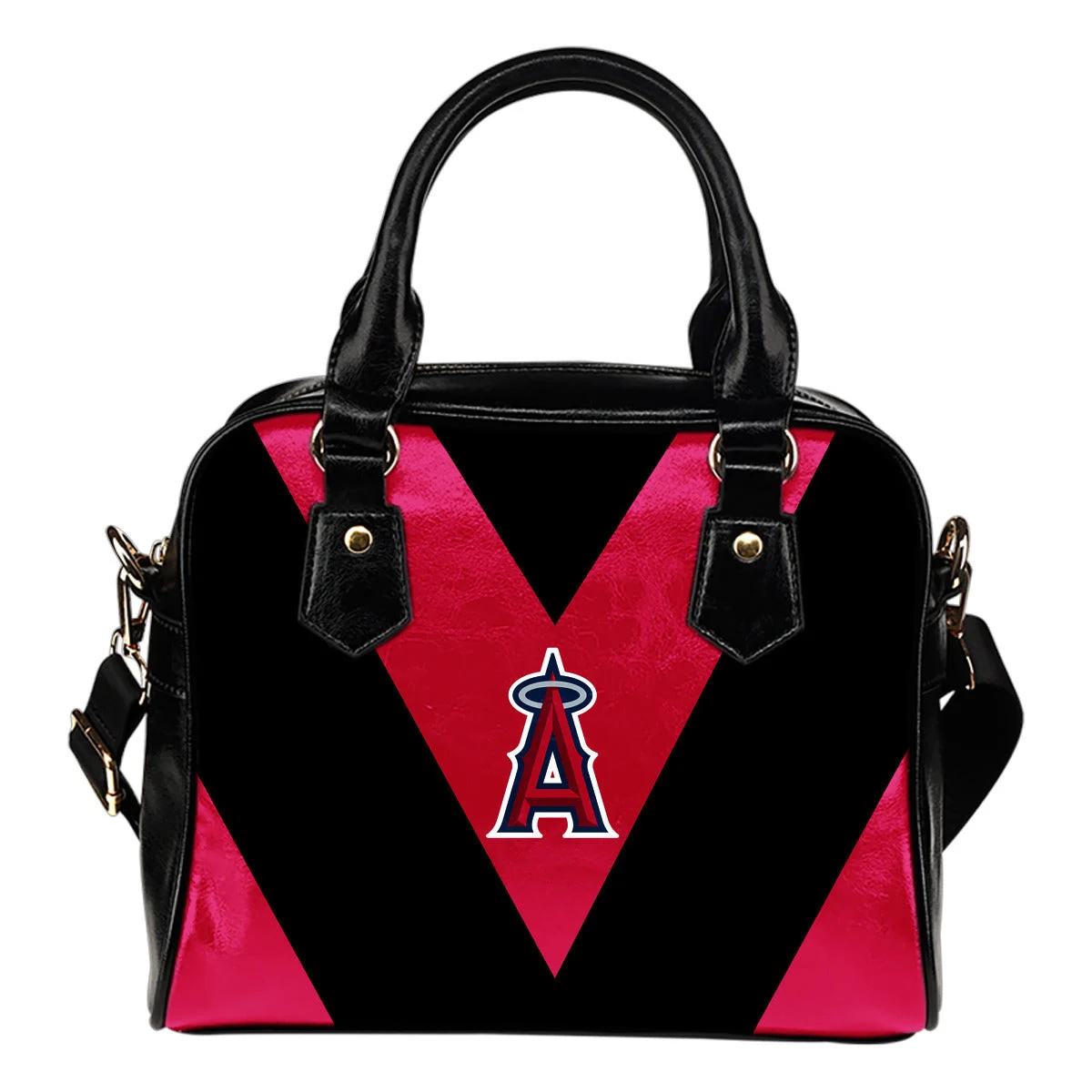 Triangle Double Separate Colour Los Angeles Angels Shoulder Handbags Sb0801