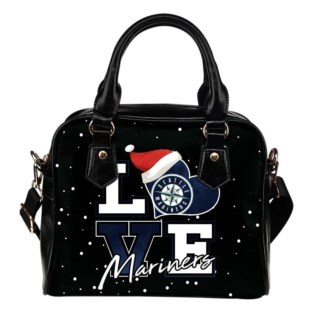 Love Word Christmas Sweet Seattle Mariners Shoulder Handbags Sb0801