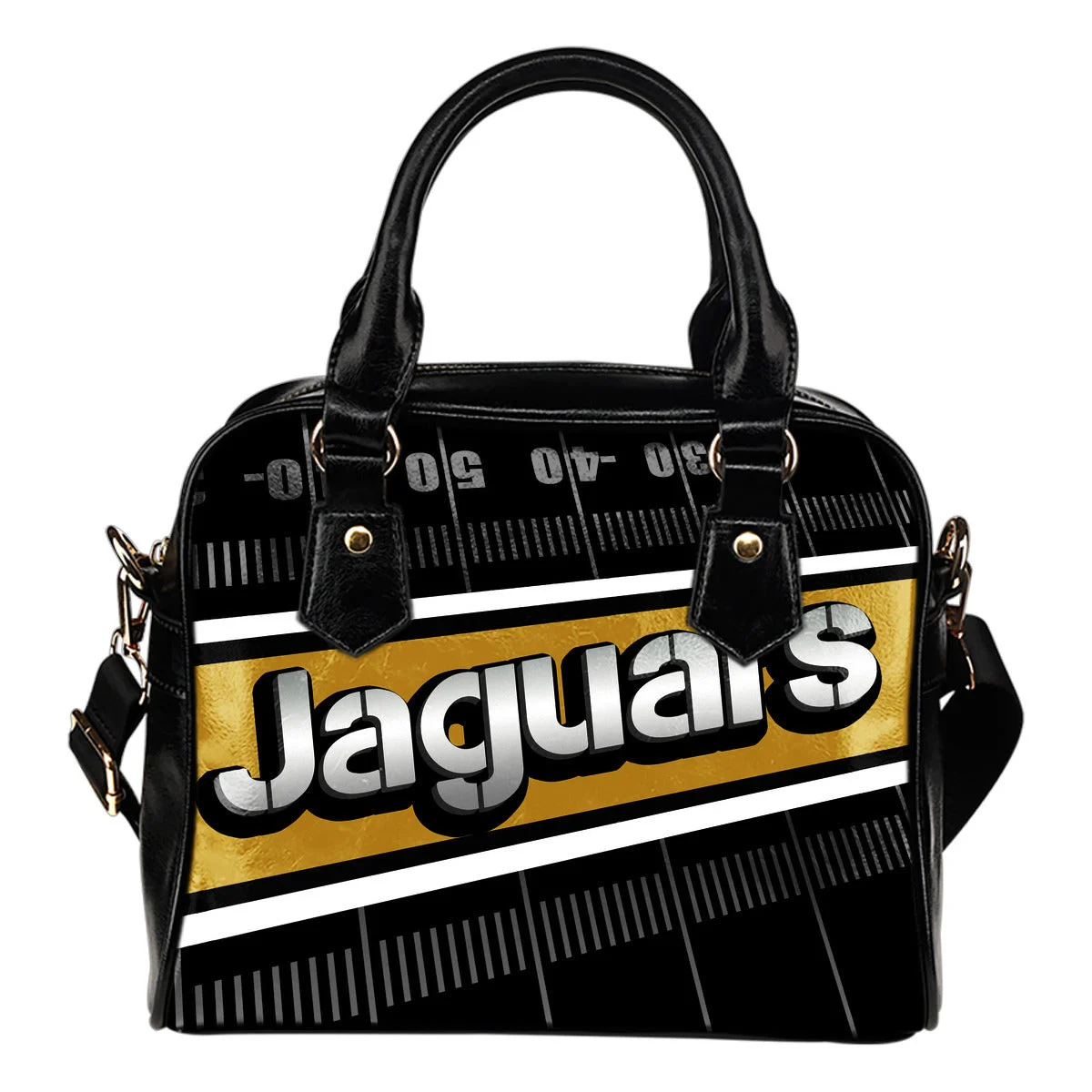 Jacksonville Jaguars Silver Name Colorful Shoulder Handbags Sb0801