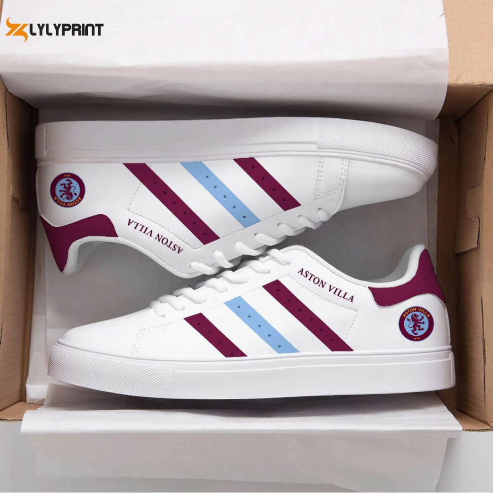 Aston Villa 6 Skate Shoes For Men Women Fans Gift , Trendy Style Sneakers ST0801