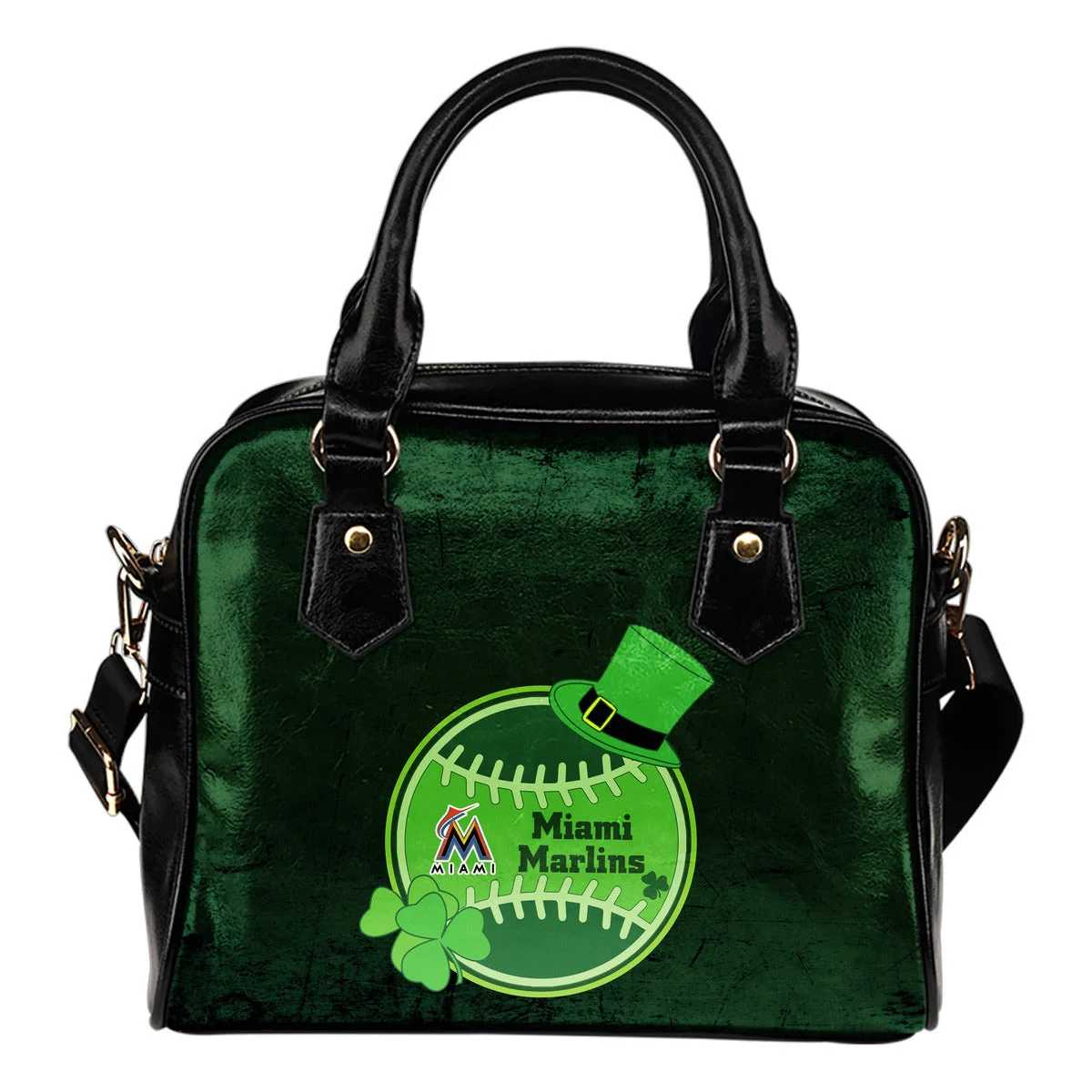 Signal Patrick's Day Pleasant Miami Marlins Shoulder Handbags Sb0801