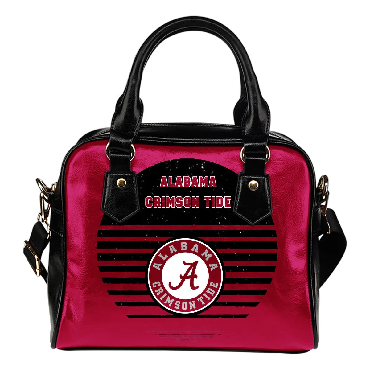 Back Fashion Round Charming Alabama Crimson Tide Shoulder Handbags Sb0801