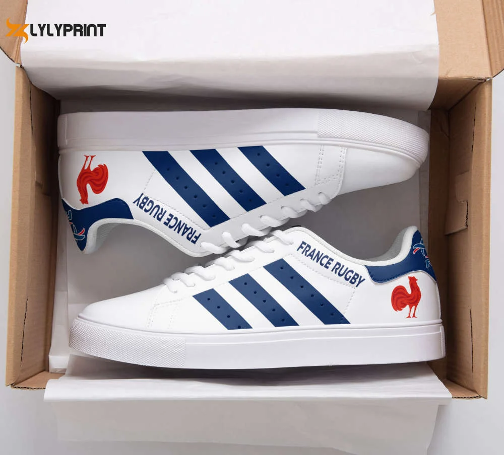 France Rugby Skate Shoes For Men Women Fans Gift , Trendy Style Sneakers ST0801