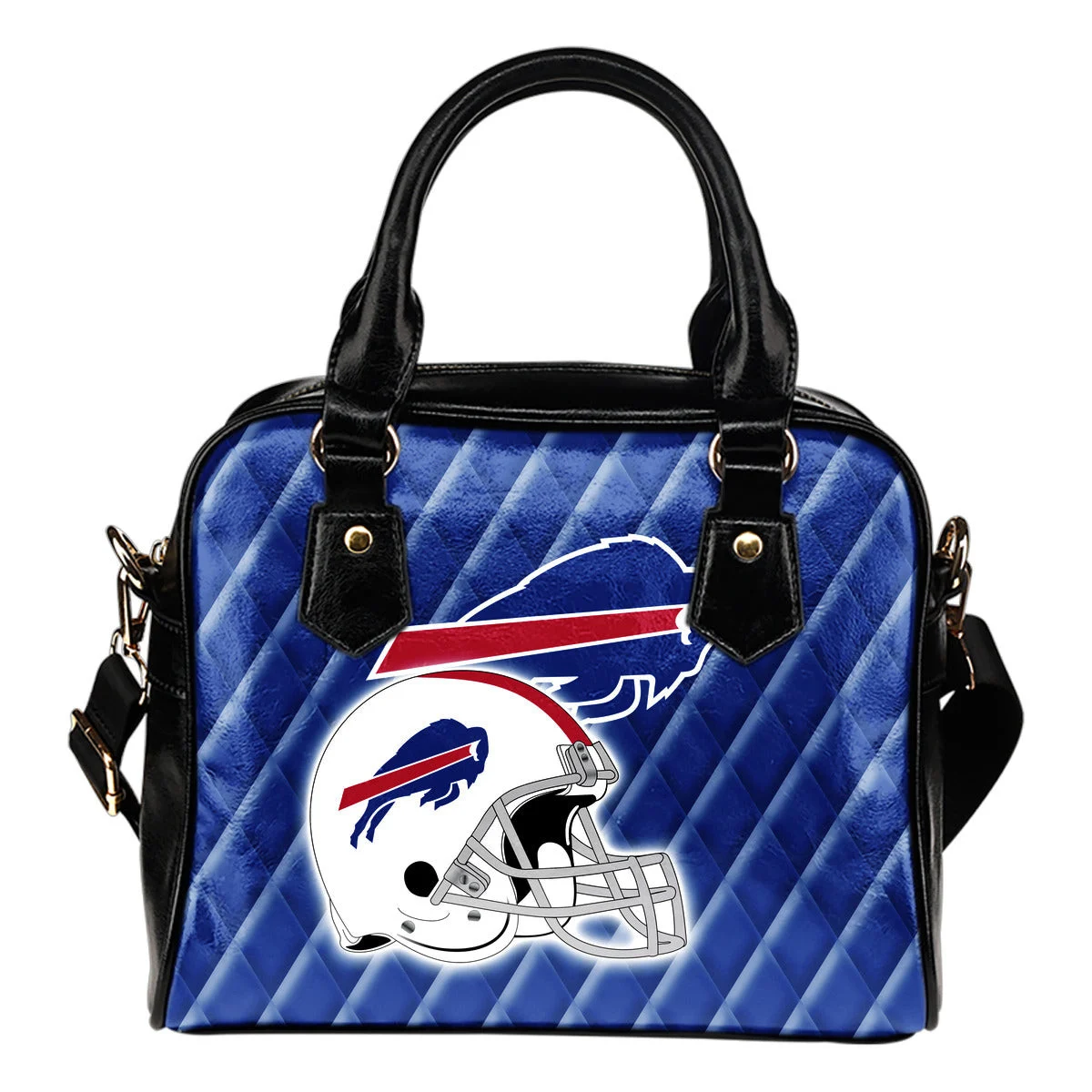 Couple Helmet Enchanting Logo Buffalo Bills Shoulder Handbags Sb0801