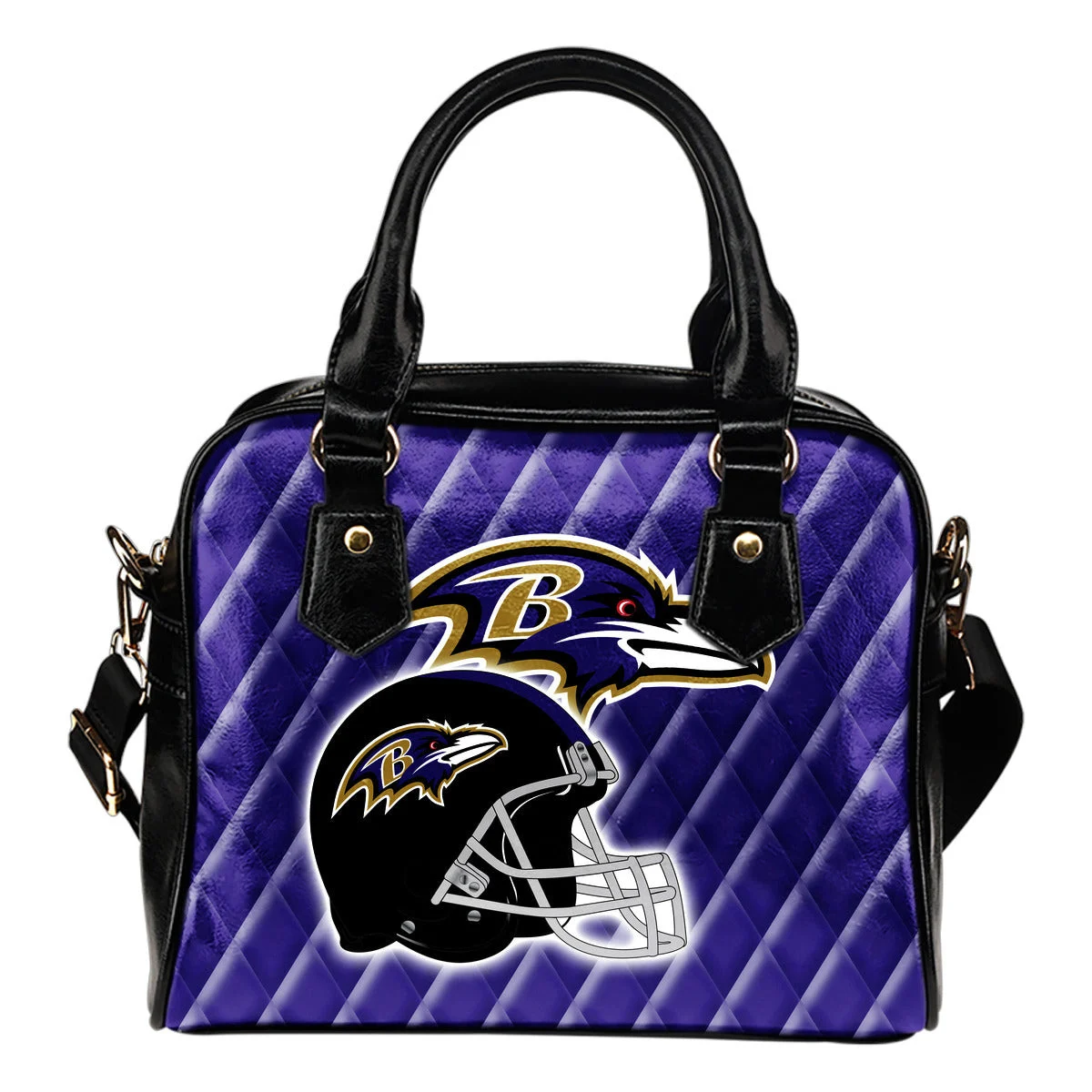 Couple Helmet Enchanting Logo Baltimore Ravens Shoulder Handbags Sb0801