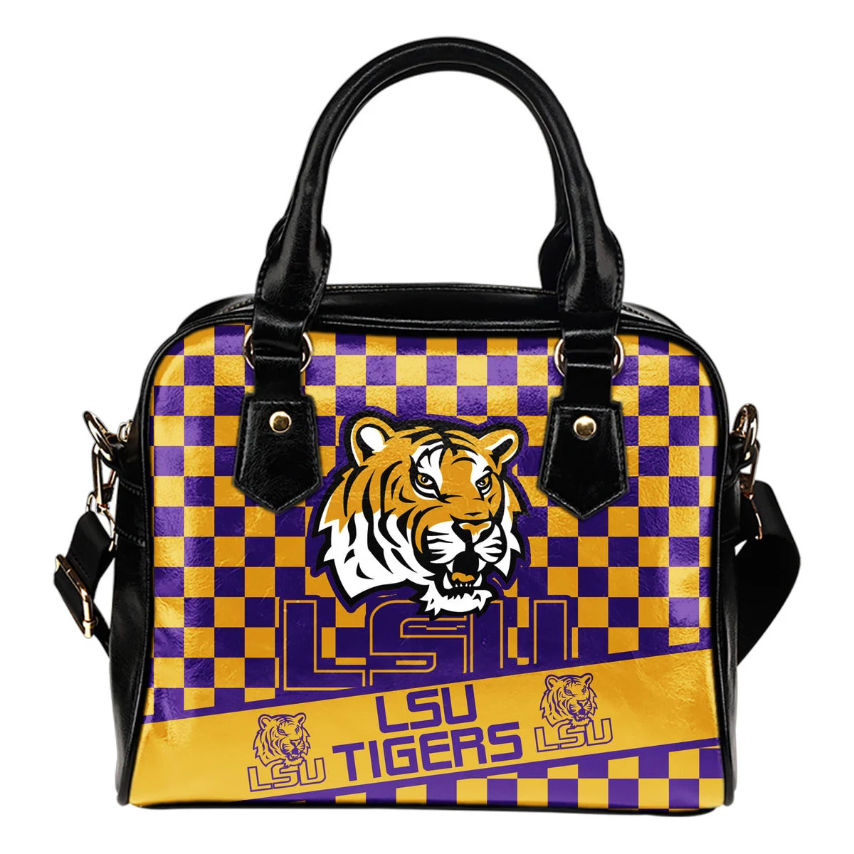 Different Fabulous Banner LSU Tigers Shoulder Handbags Sb0801