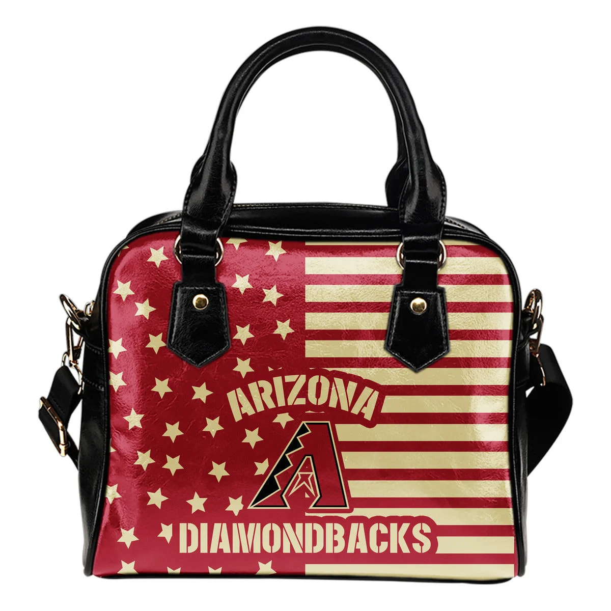 Twinkle Star With Line Arizona Diamondbacks Shoulder Handbags Sb0801