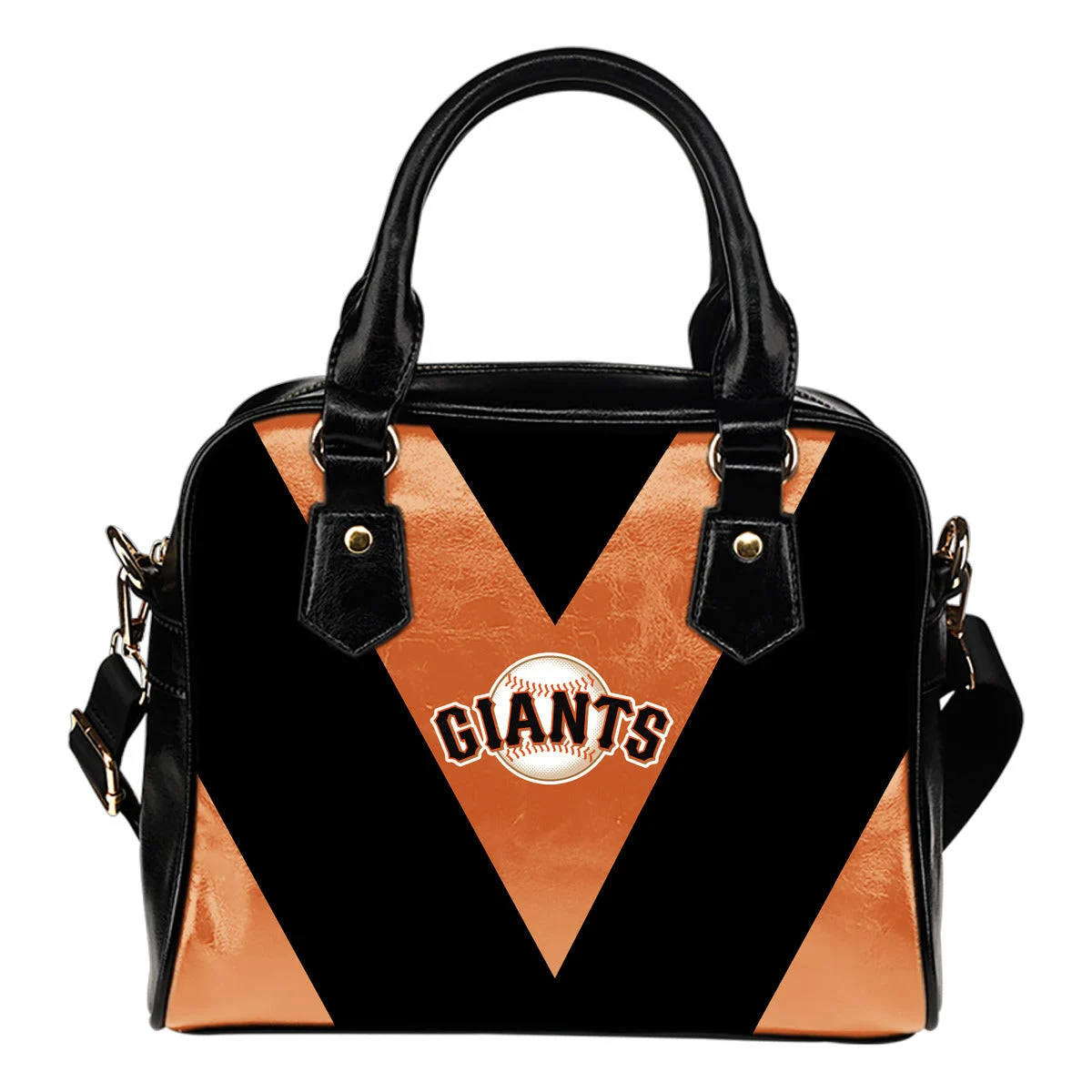 Triangle Double Separate Colour San Francisco Giants Shoulder Handbags Sb0801