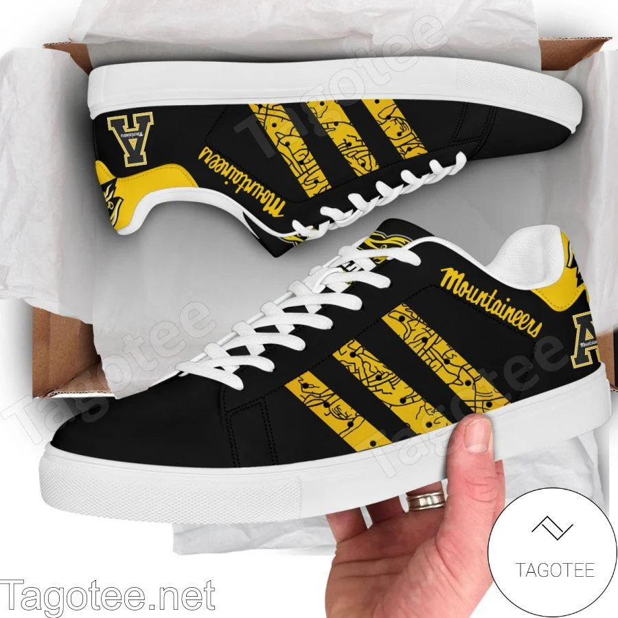 NCAA Appalachian State Mountaineers Black Stan Smith Shoes , Trendy Style Sneakers ST0801