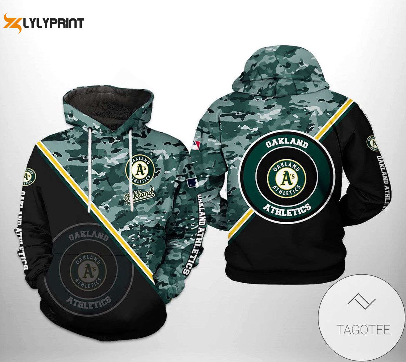 Oakland Athletics Camo Hoodie Show Your Team Spirit with AOP Shirt HZ0501