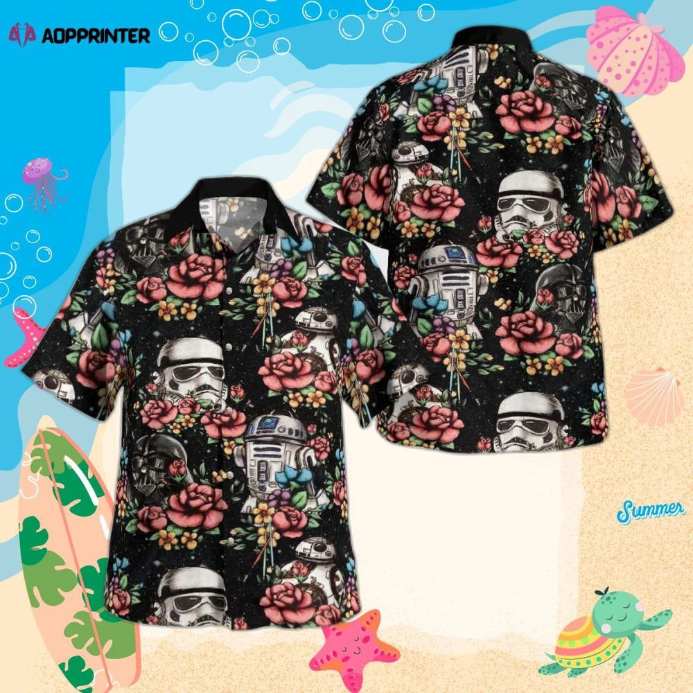Star Wars Floral Hawaiian Shirt Summer 2023 Hot HW0601