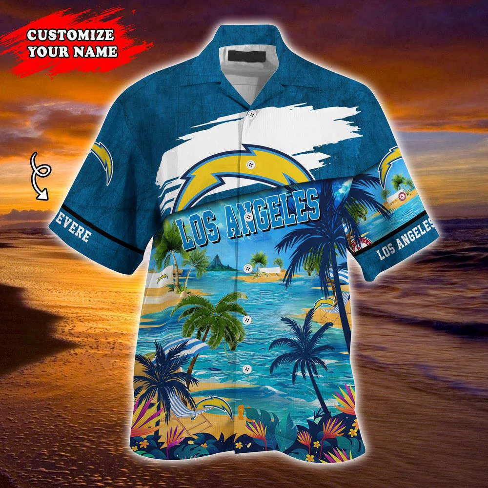 Los Angeles Chargers NFL-Customized Summer Hawaii Shirt For Sports Fans HW0601