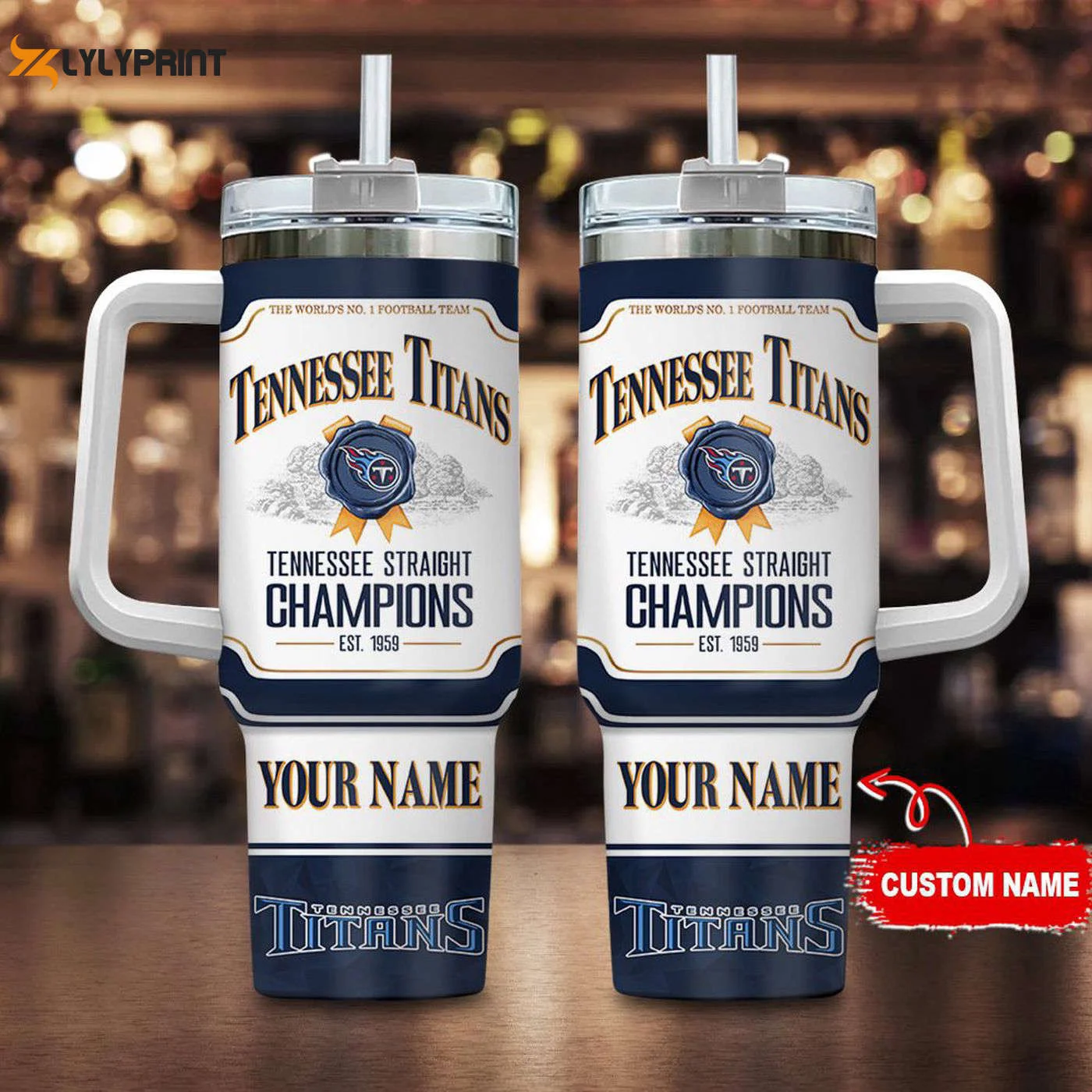 Custom Tennessee Titans Jim Beam 40oz Stanley Tumbler – Perfect Gift for Fans 0501TB40