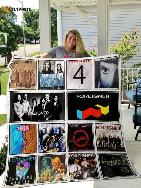 Foreigner 3D Customized Quilt Blanket For Fans Home Decor Gift ,  Soft Quilt, King Size, All Season Cozy Quilt QB0901