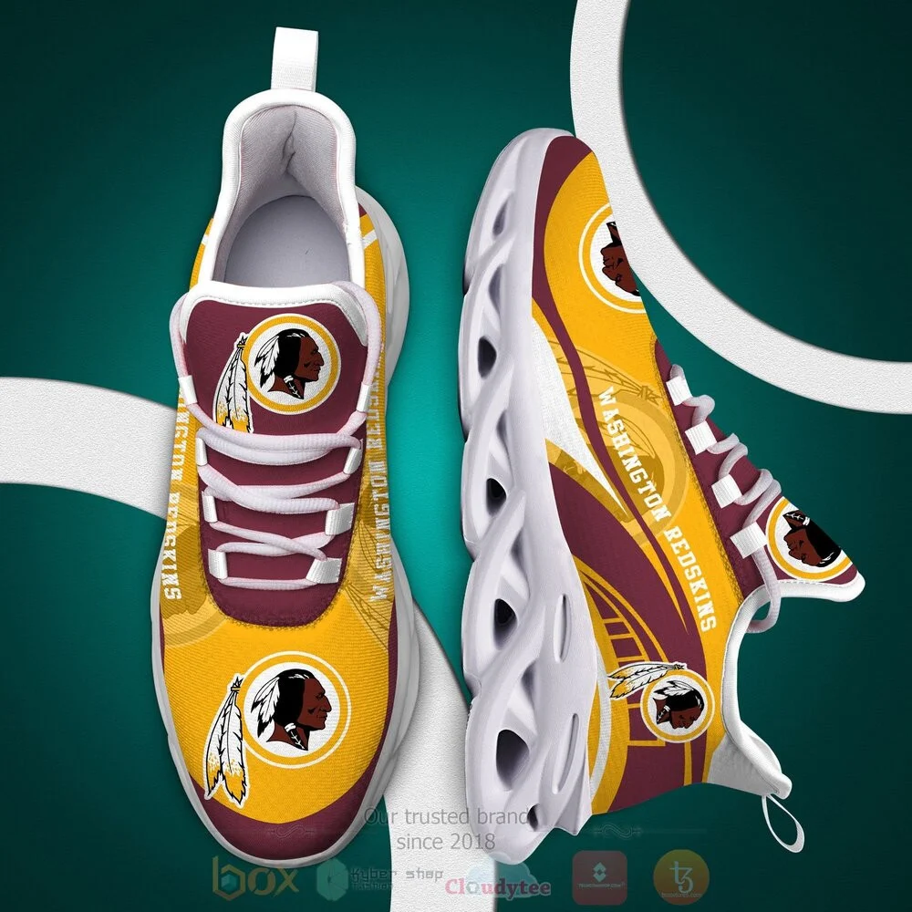 NFL Washington Redskins Golden Brown Max Soul Shoes Men and Women MS0601