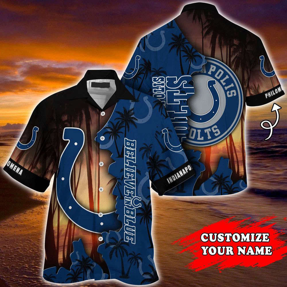 Indianapolis Colts NFL-Customized Summer Hawaii Shirt For Sports Enthusiasts HW0601