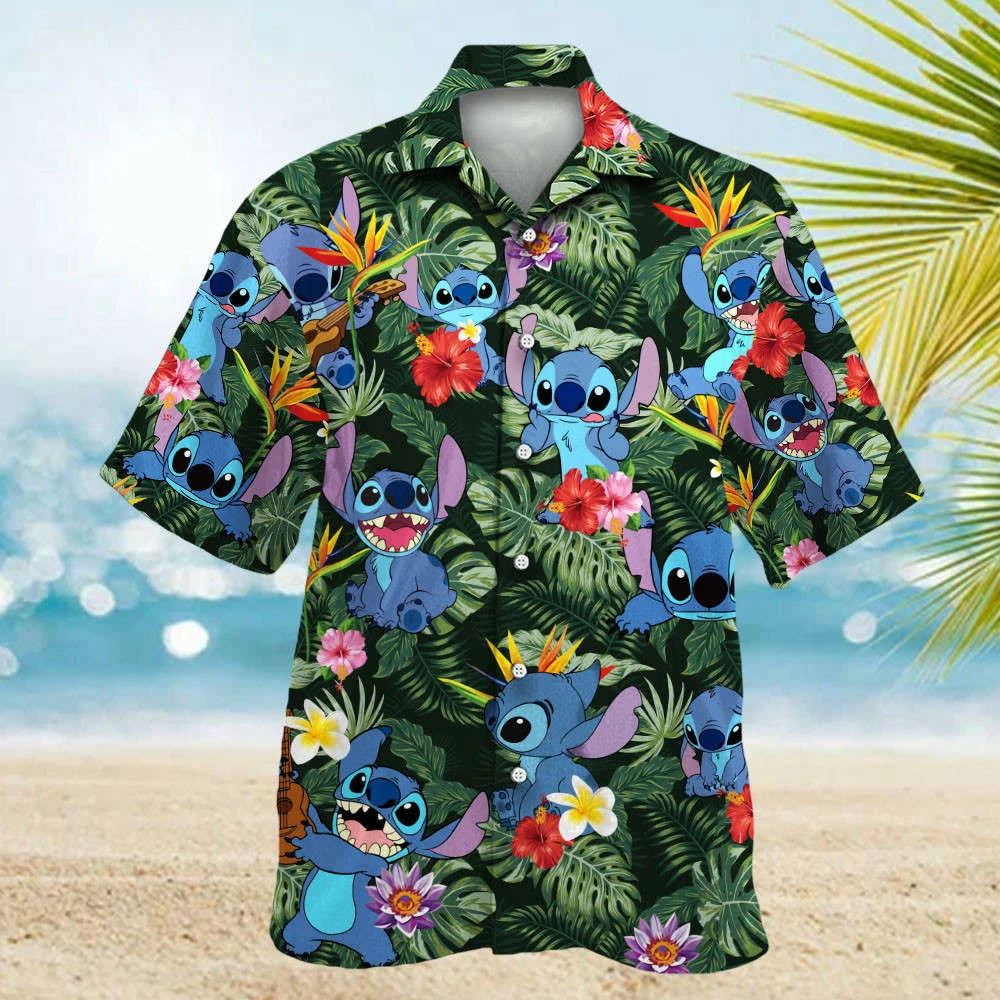 Stitch 06 Hawaiian Shirt Shorts Summer 2023 Hot HW0601