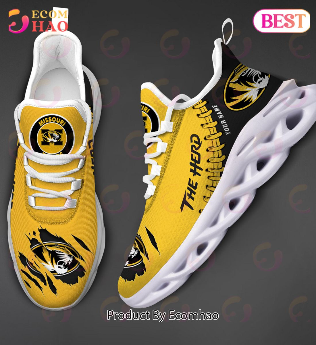 Missouri Tigers Max Soul Shoes Custom Name  Unisex sneakers MS0601