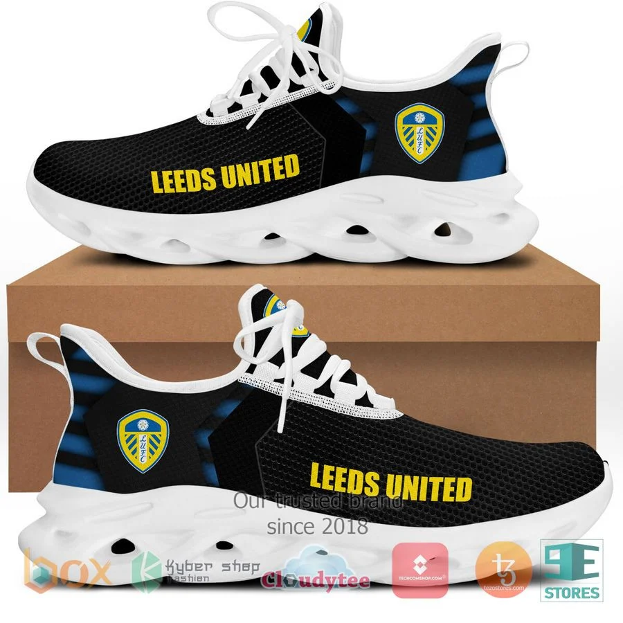 Leeds United Black Max Soul Shoes Custom for Men Women MS0601