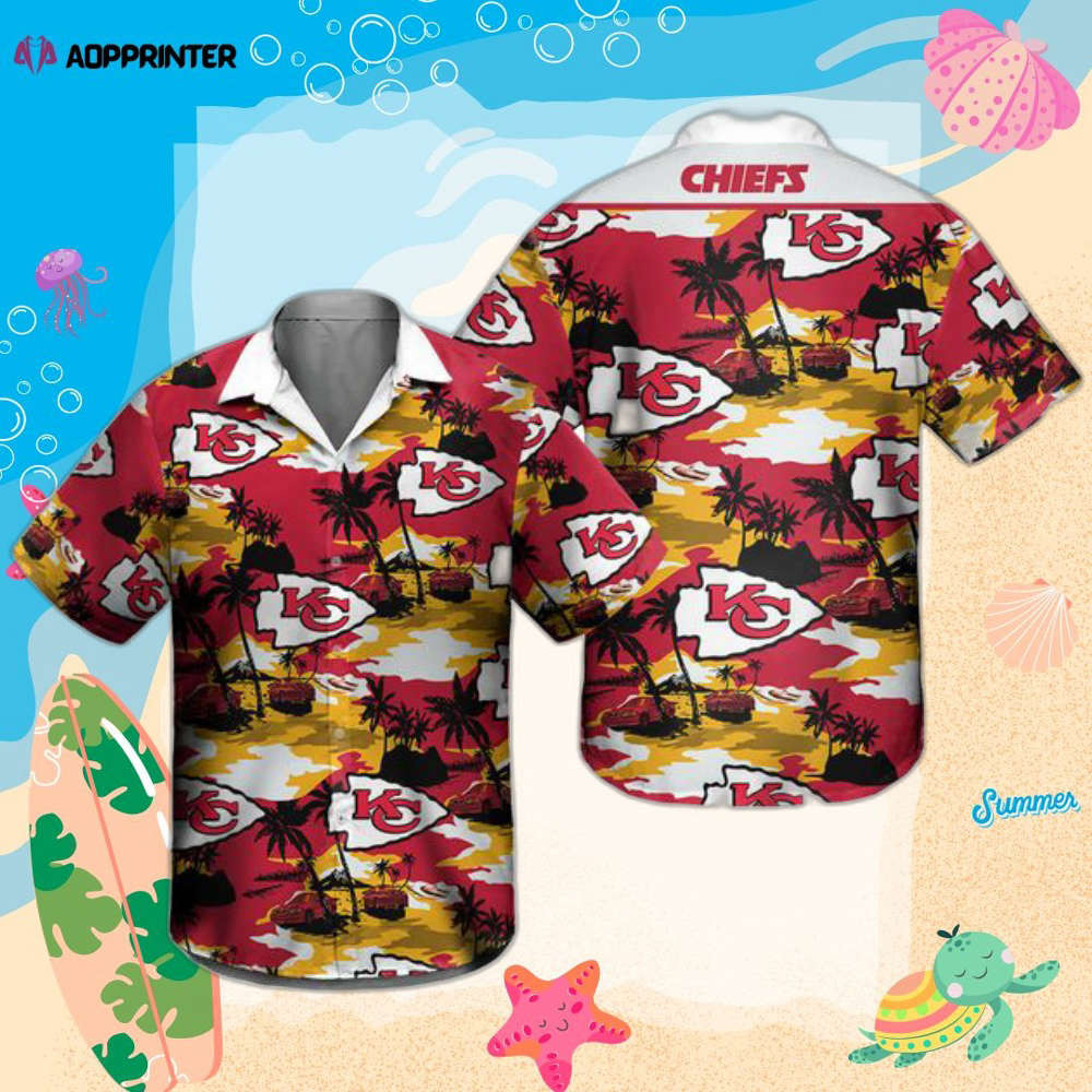 Kansa.s City Chiefs Men Football Hawaiian Shirt HW0601