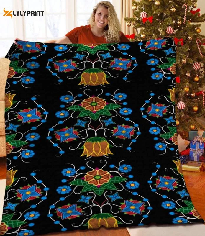 Ral Beadwork 3D Customized Quilt ,  Soft Quilt, King Size, All Season Cozy Quilt QB0901