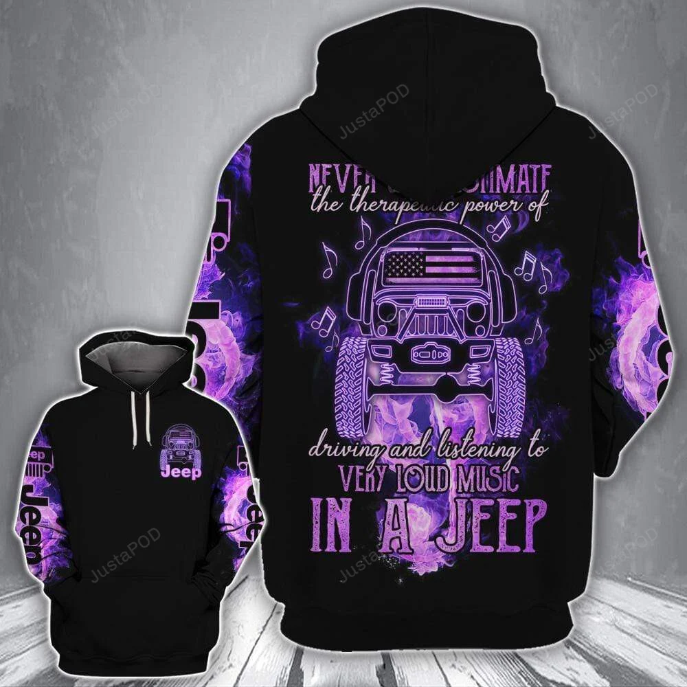 Driving And Listening To Very Loud Music In A Jeep 3D All Print Hoodie, Zip- Up Hoodie HZ0501