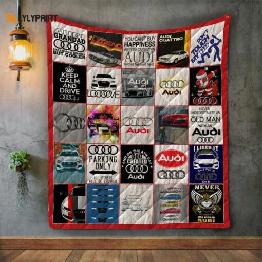 Audi Quilt Blanket For Fans Home Decor Gift , Soft Quilt, King Size, All Season Cozy Quilt QB0901